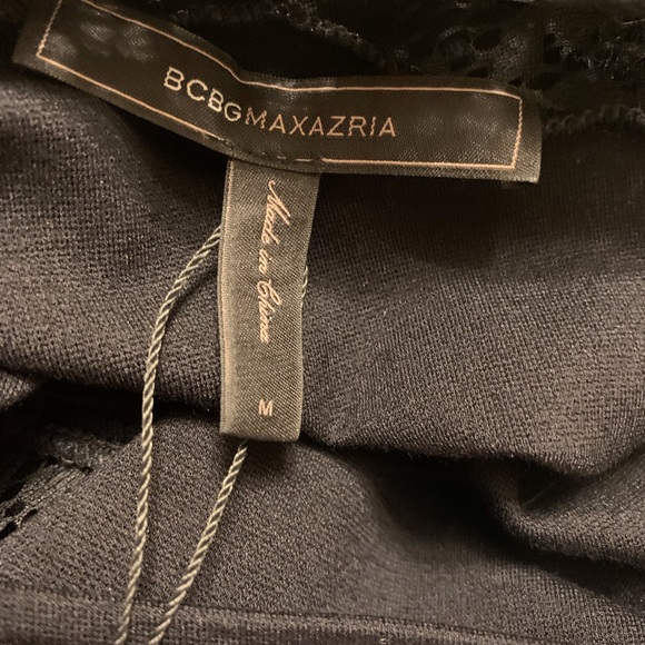 Black lace dress with lace insert. Size M - Picture 4 of 6